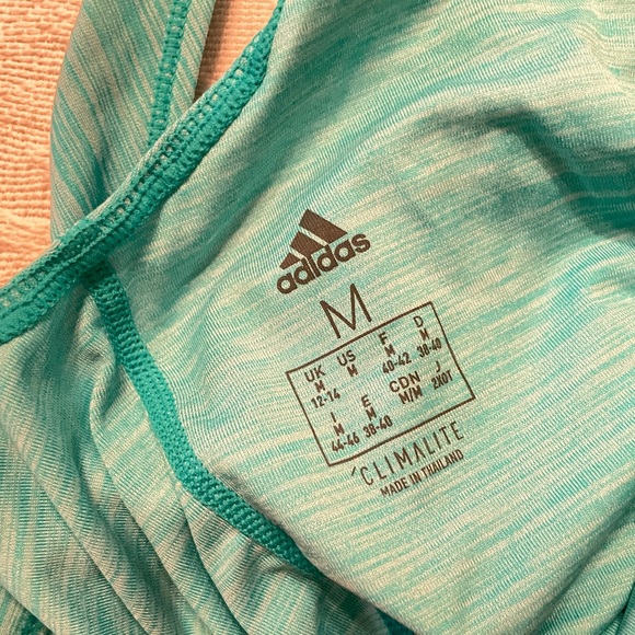 adidas Aqua Blue Climalite X-backPerformance Tank - Picture 10 of 11